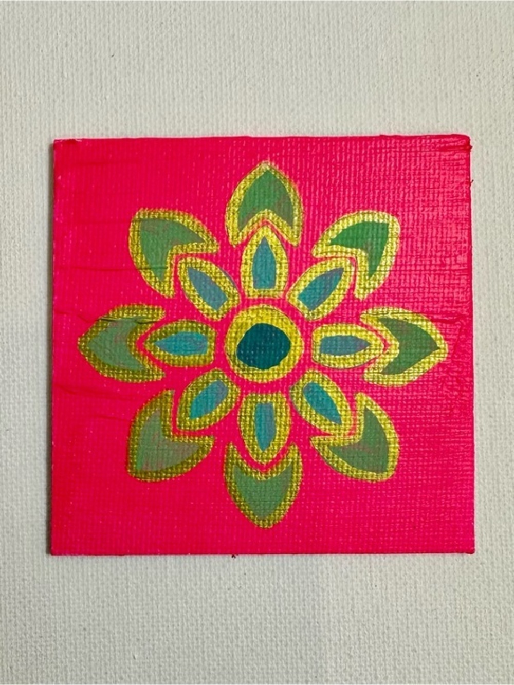 Hot Pink Mandala Bloom Magnet